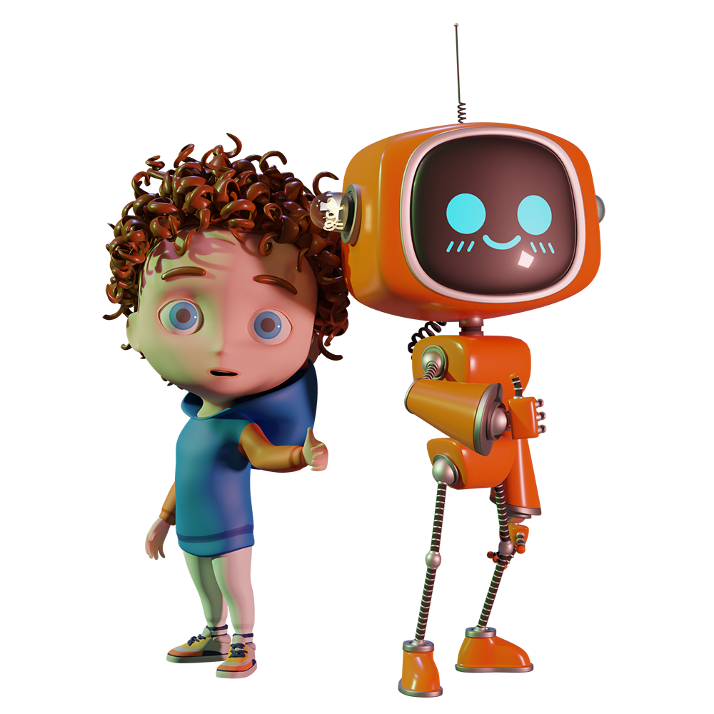 STASISM robot celebrating