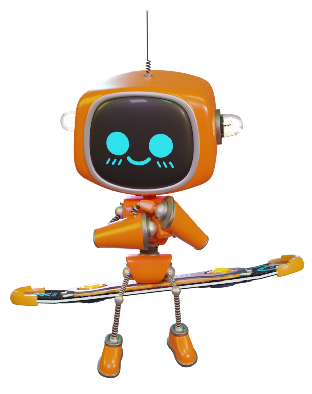 STASISM robot hovering on a balance board