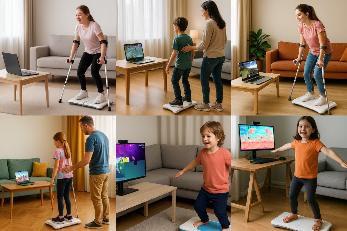 People of all ages playing STASISM games